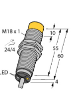 品：圆柱螺纹TURCK的电感式传感器