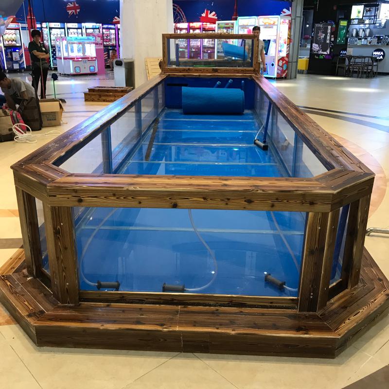 吃奶鱼鱼池鱼缸喂奶鱼池鱼缸儿童玻璃鱼池玻璃钢鱼池定订做奶瓶鱼