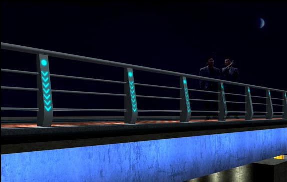 江西桥梁灯光护栏-江西发光护栏厂家