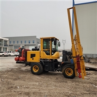 高速公路打拔钻一体机 波形护栏打桩机 路边立柱打桩机