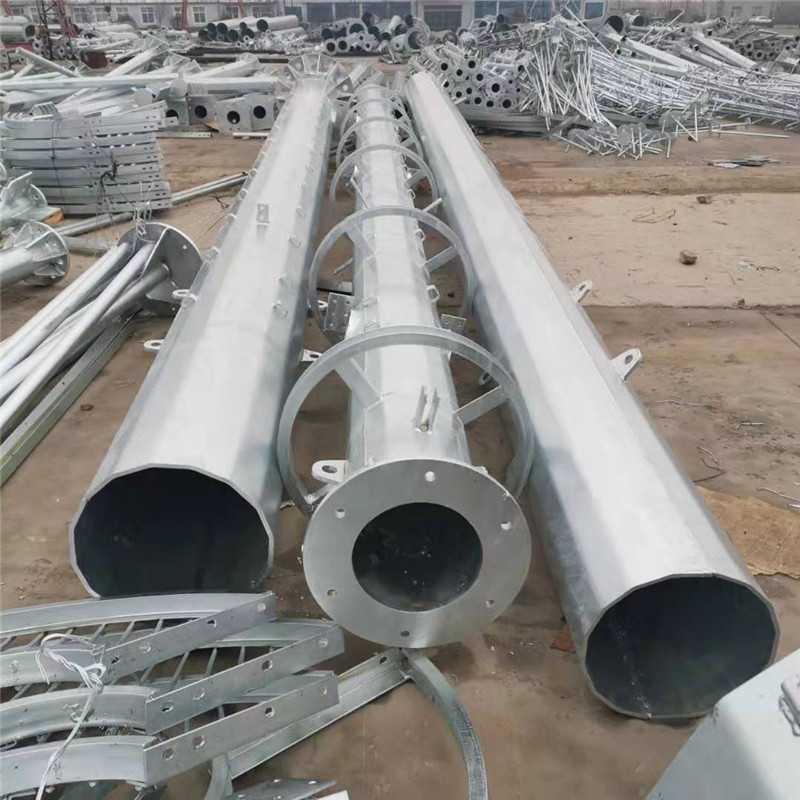 厂家出售110kv直线电力钢杆热镀锌金属钢杆钢制电线杆价格