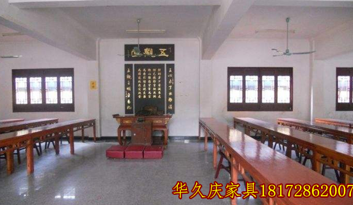 寺院斋堂五观堂桌子长凳过堂桌凳