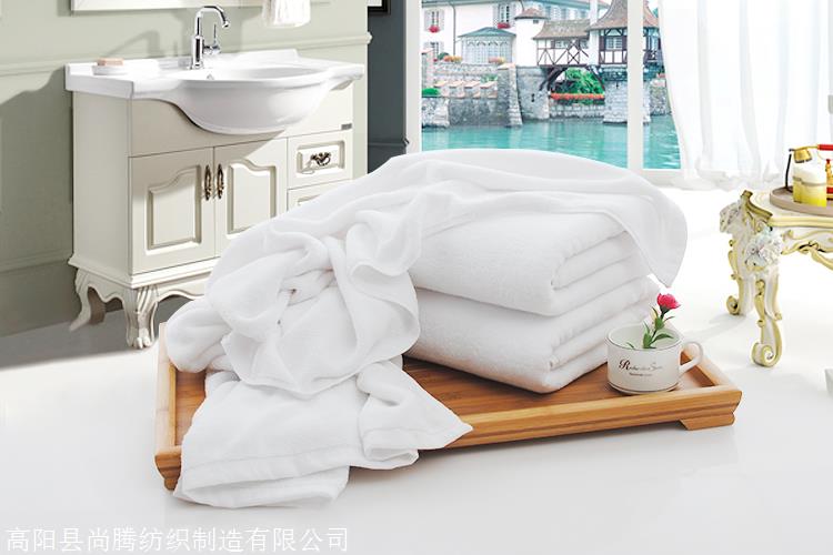 尚腾酒店毛巾浴巾白色宾馆浴巾