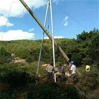 贵州省电力施工用具架线12米人字立杆机