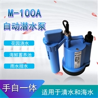 两用潜水泵M-100A塑料手自一体积水自动排水泵