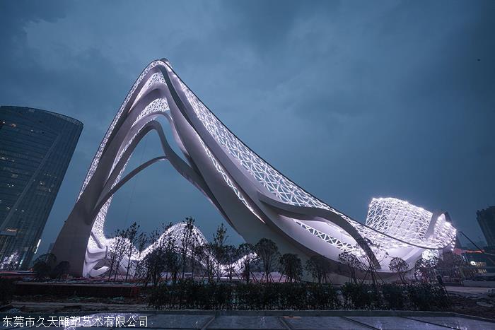 顺德灯光不锈钢雕塑 广场不锈钢雕塑厂 久天雕塑公司