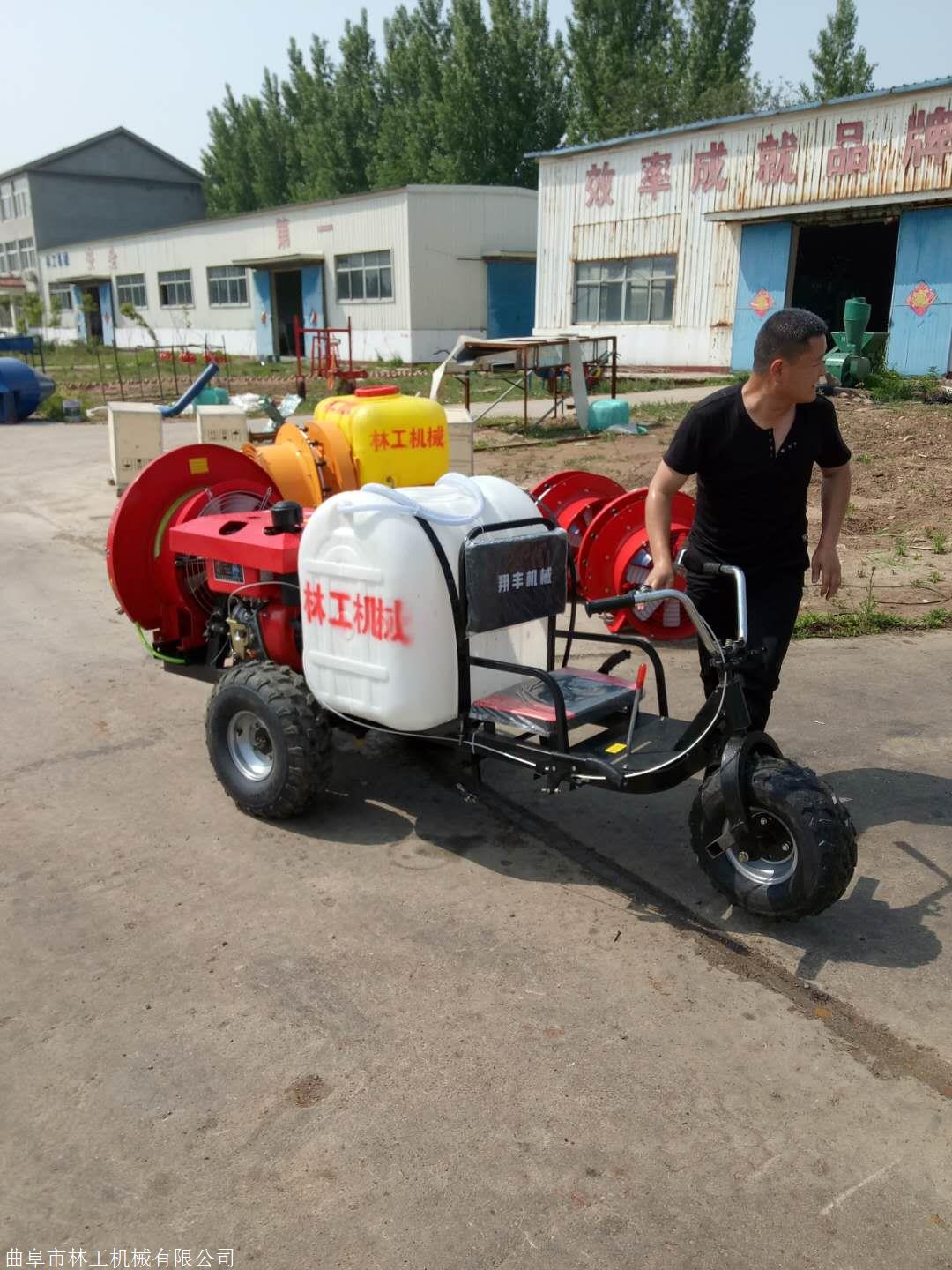 三輪車電動打藥機視頻林工牌