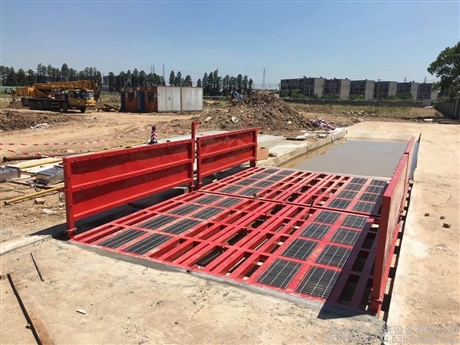 工程工地自动冲洗平台,建筑工地洗车台洗轮机厂家