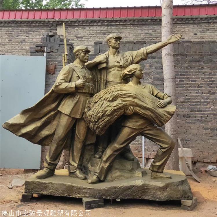 军人主题人物雕塑 深圳改革开放主题雕塑 