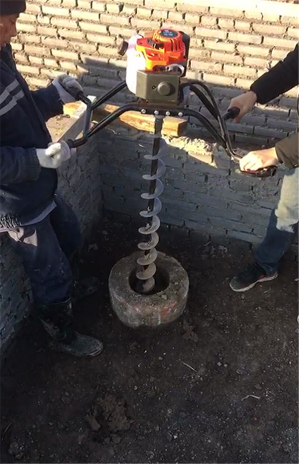 抖音热门手扶掏桩机