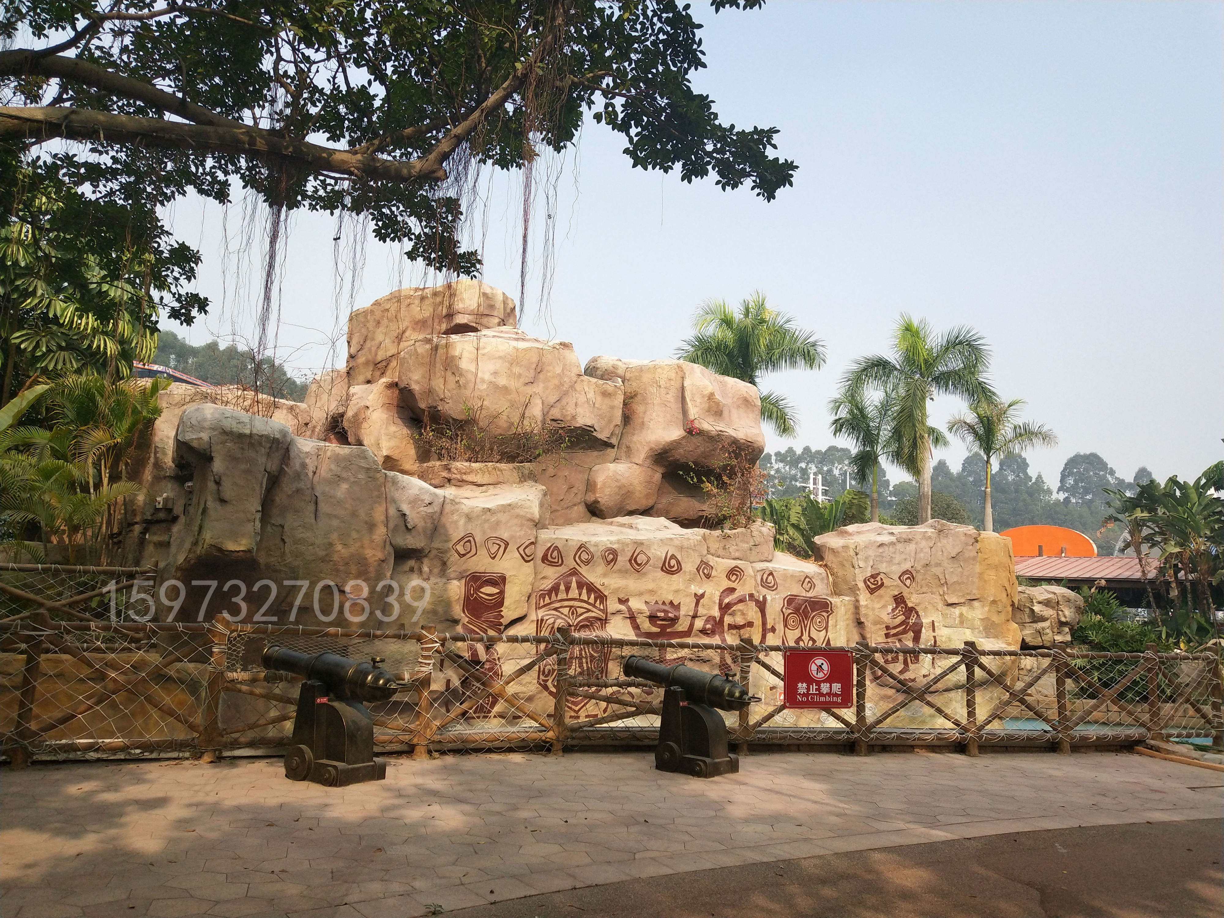 广东塑石假山施工