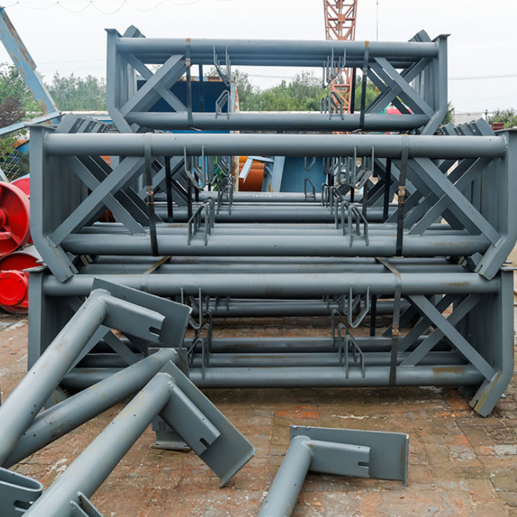 td75托辊支架b800皮带机托辊支架h架三连托辊支架