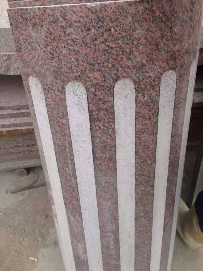 白色大理石圆柱大理石方柱子开封花岗岩柱石材柱
