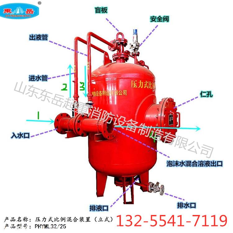 立式压力式泡沫灭火装置 泡沫灭火立方罐价格 压力式比例混合装置