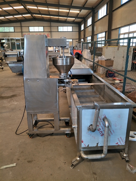 生产鸡肉丸子流水线肉丸蒸煮线