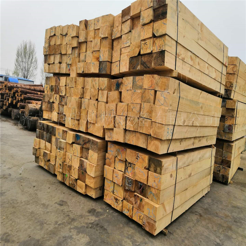 油浸枕木樟子松落叶松油浸枕木铁路矿用防腐油浸枕木
