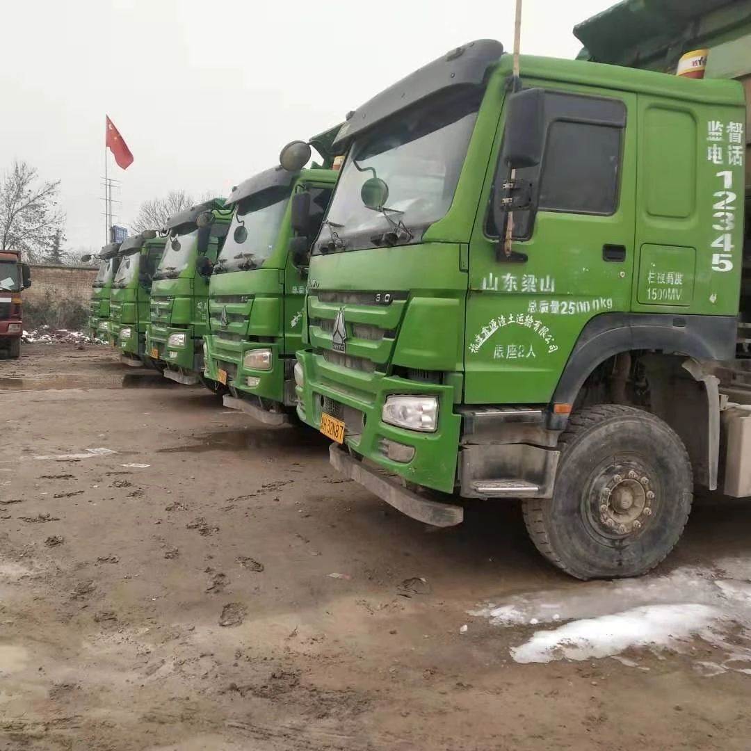 河北销售二手翻斗自卸车 前四后八自卸翻斗车 德龙5.8米自卸汽车