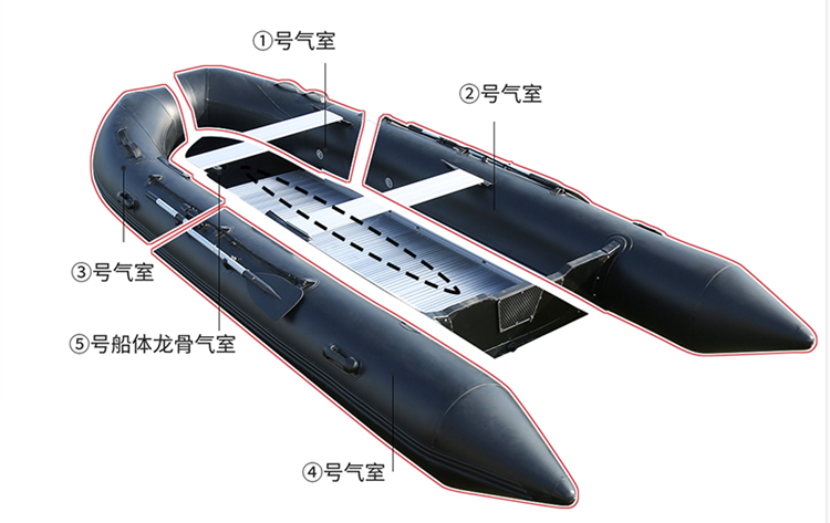 海泊龙用橡皮艇橡胶冲锋舟厂家