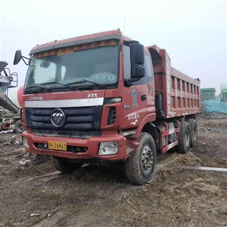 广东二手渣土车 二手德龙自卸车出售 后八轮泥头车 可按揭