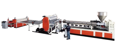 HDPE排水板生产线 金纬片板HDPE防水板生产线