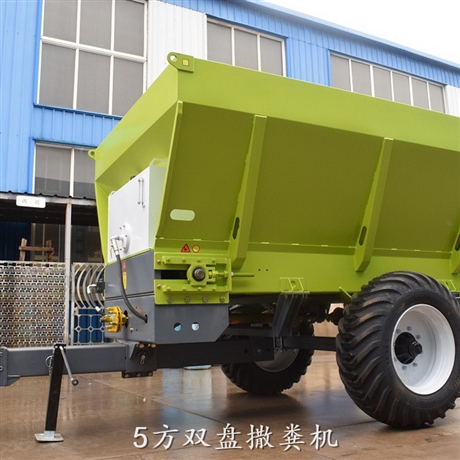 厂家批发 5方有机肥撒粪车 液压盘式撒肥机 鸡粪扬粪车