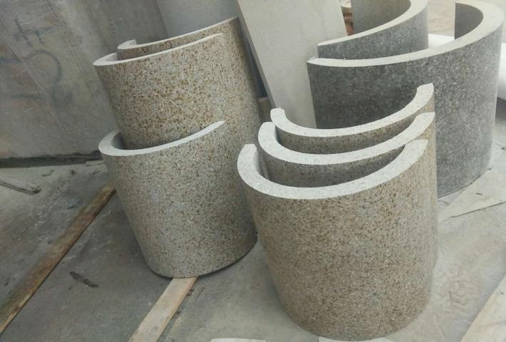 大理石大门柱子 大理石柱子 金昌花岗岩圆柱底坐