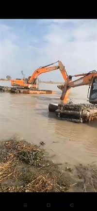 荆州220型水陆两用挖掘机出租清淤