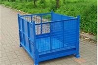 无锡定制料架厂家  皓盛钢板料箱 堆垛架 折叠料架免费设计打样