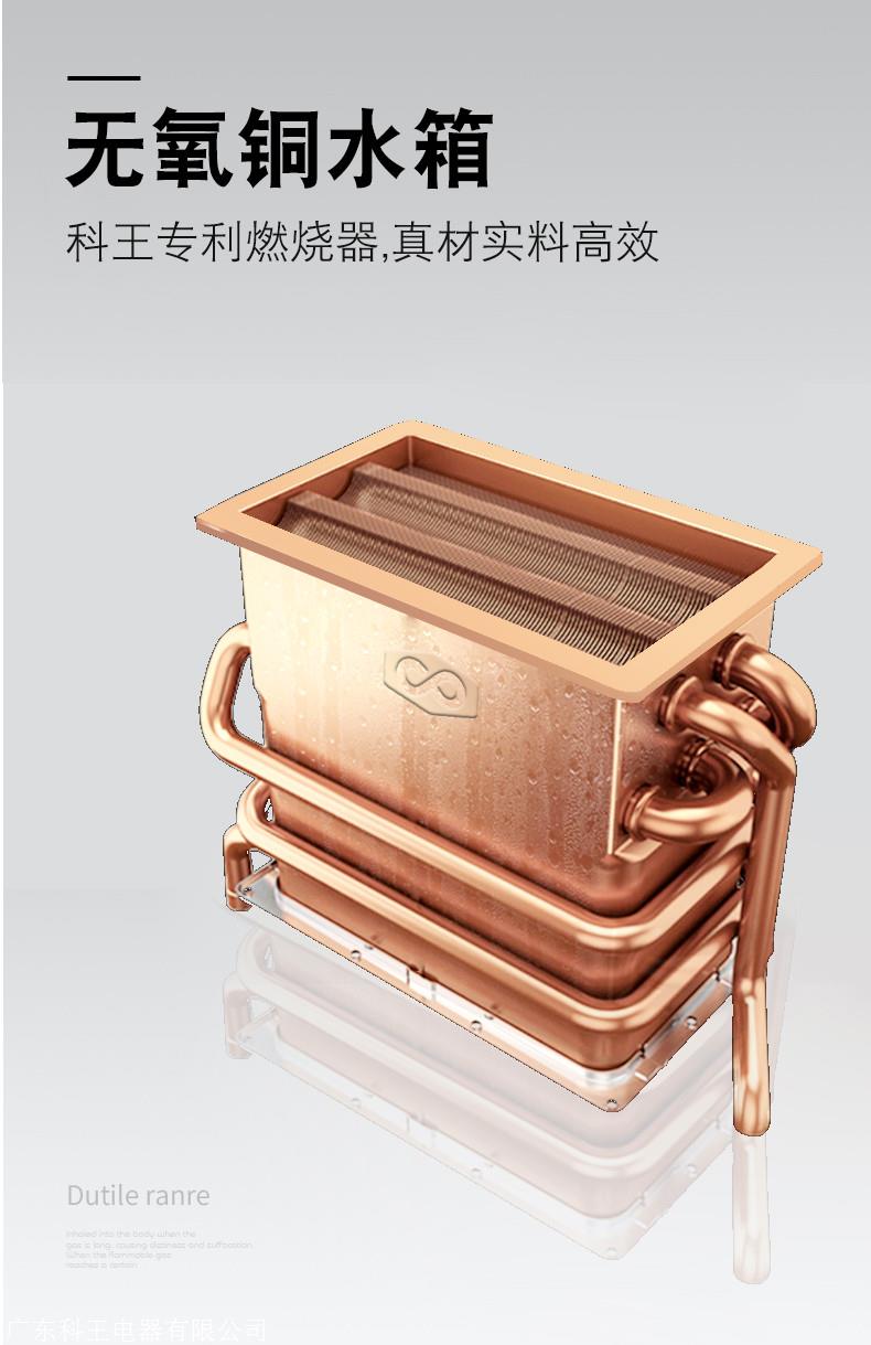 科王水气双调智能恒温无氧铜水箱燃气热水器hl12