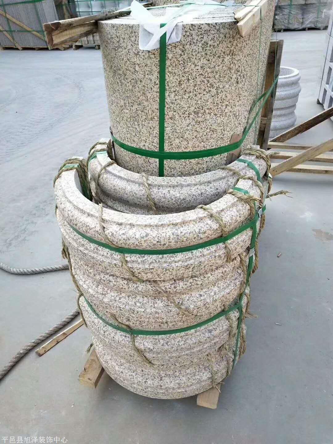 石材柱头 花岗岩罗马柱 安徽大理石圆柱加工