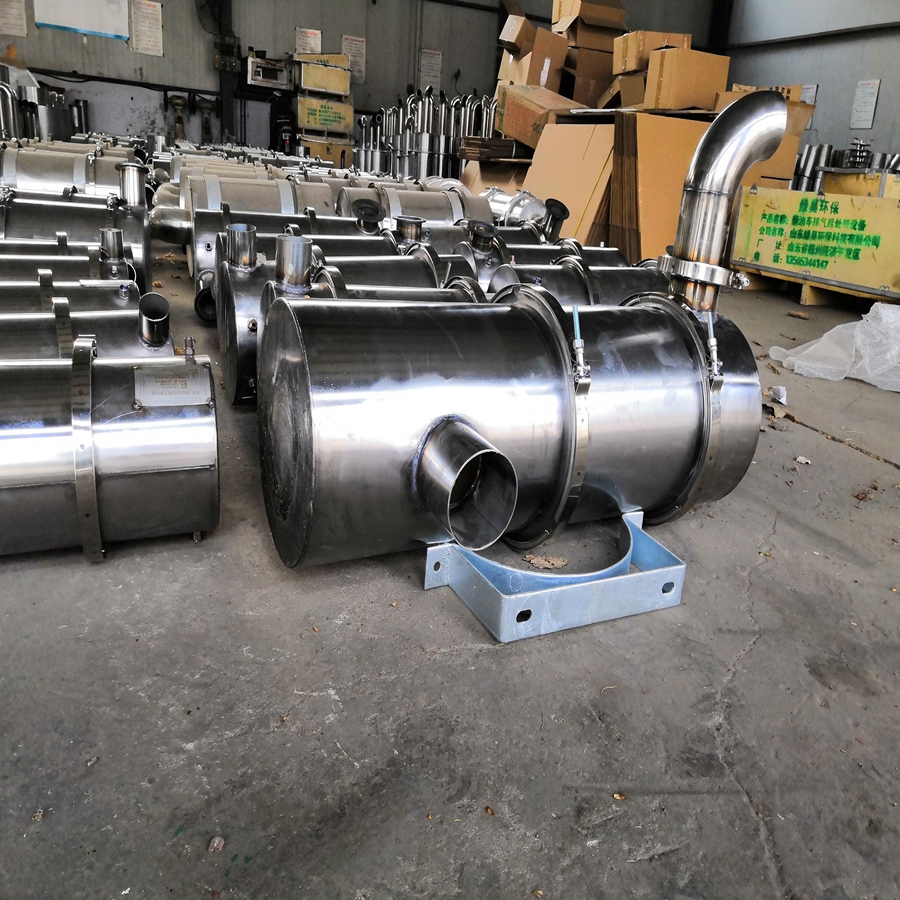 汽车尾气净化器 山东绿昊叉车尾气处理装置dpf颗粒捕集器尾气过滤装置