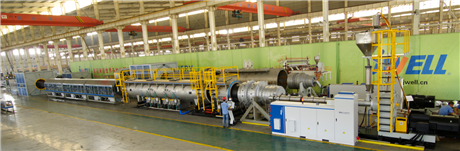 上海金纬机械制造有限公司HDPE 供排水管节能高速挤出生产线