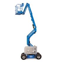 广州高空作业车租赁，曲臂式高空车工作时需要事项