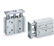 带气缓冲：MGPM50-100AZ，SMC薄型气缸