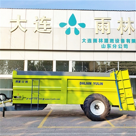 大连雨林 12方立轴竖绞龙抛撒机  适撒鸡粪牛羊粪湿粪