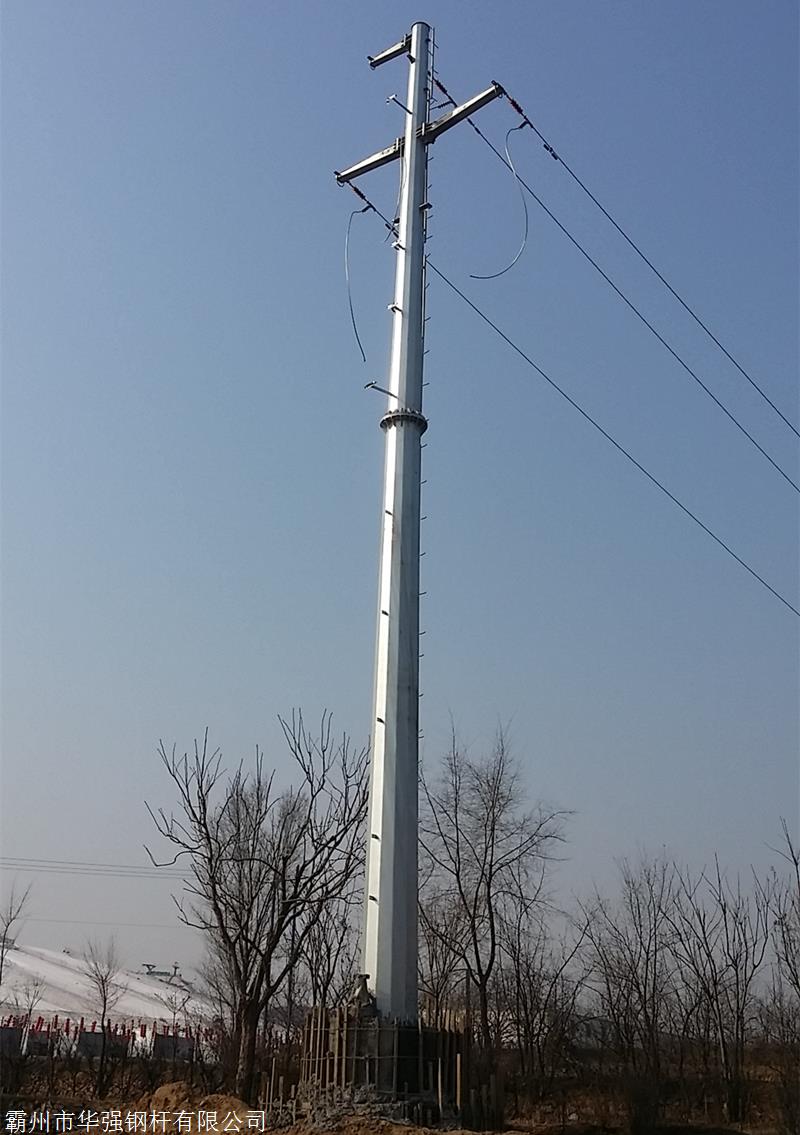 电力钢杆生产 220kv 12米电力钢杆塔 河北廊坊钢杆基础电力钢杆