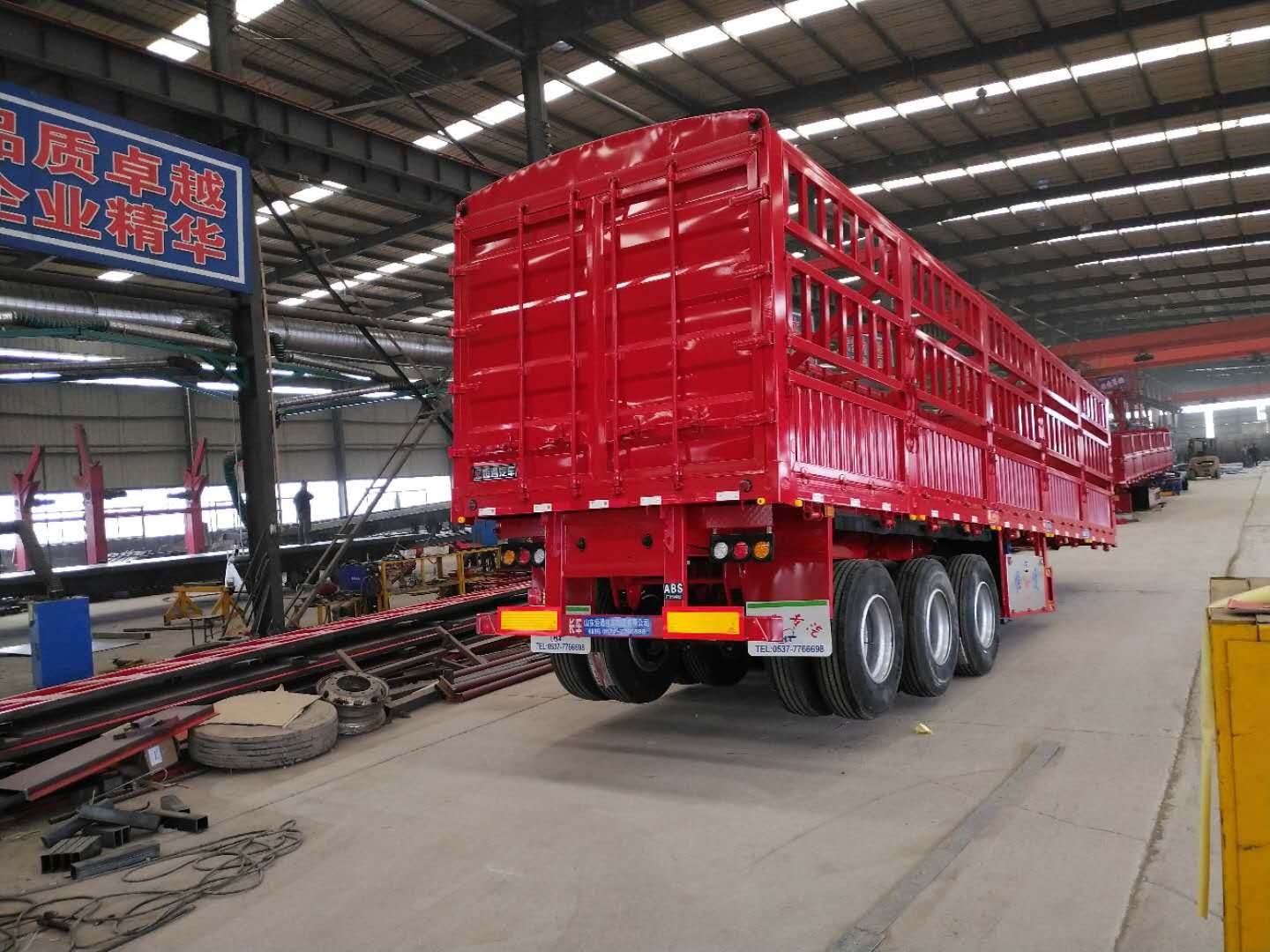 仓栅式半挂车 花篮上装 13米仓栅式半挂车 恒通厂家直销