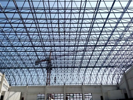 国际机场网架加工 厂家批发 机场四机位机库网架加工厂