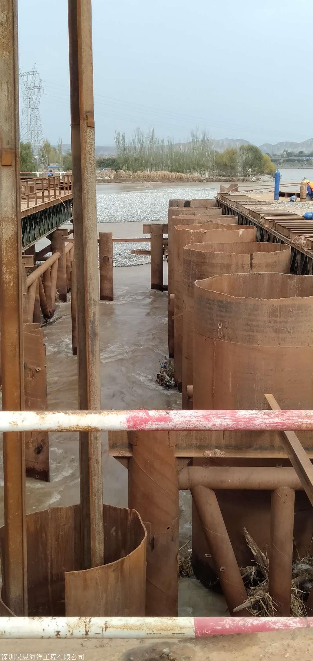 水下钢管桩切割作业施工