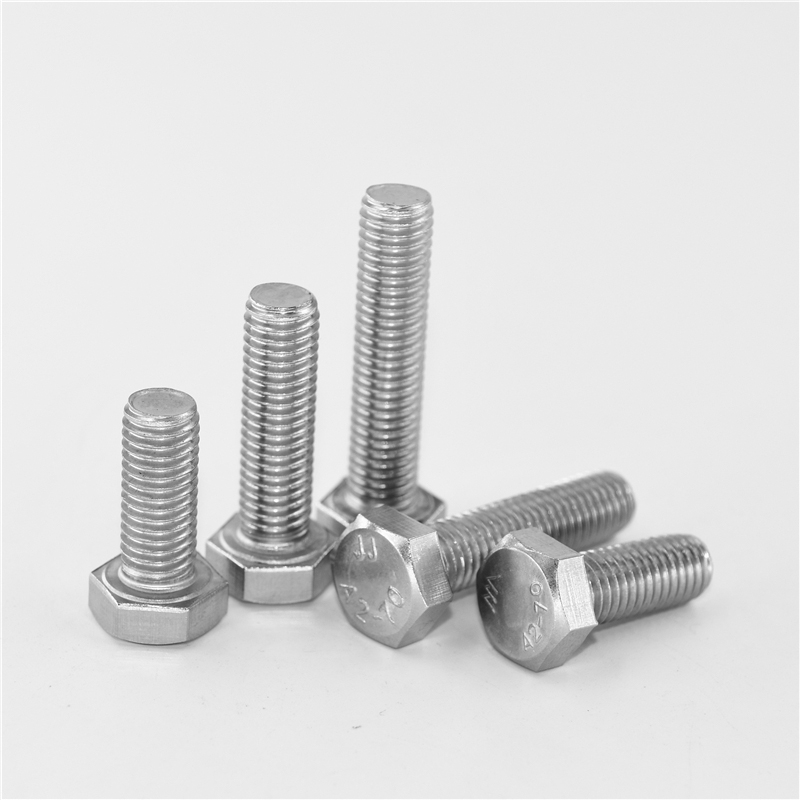 304不锈钢外六角螺栓din933单头螺丝六角头gb5783螺钉紧固件