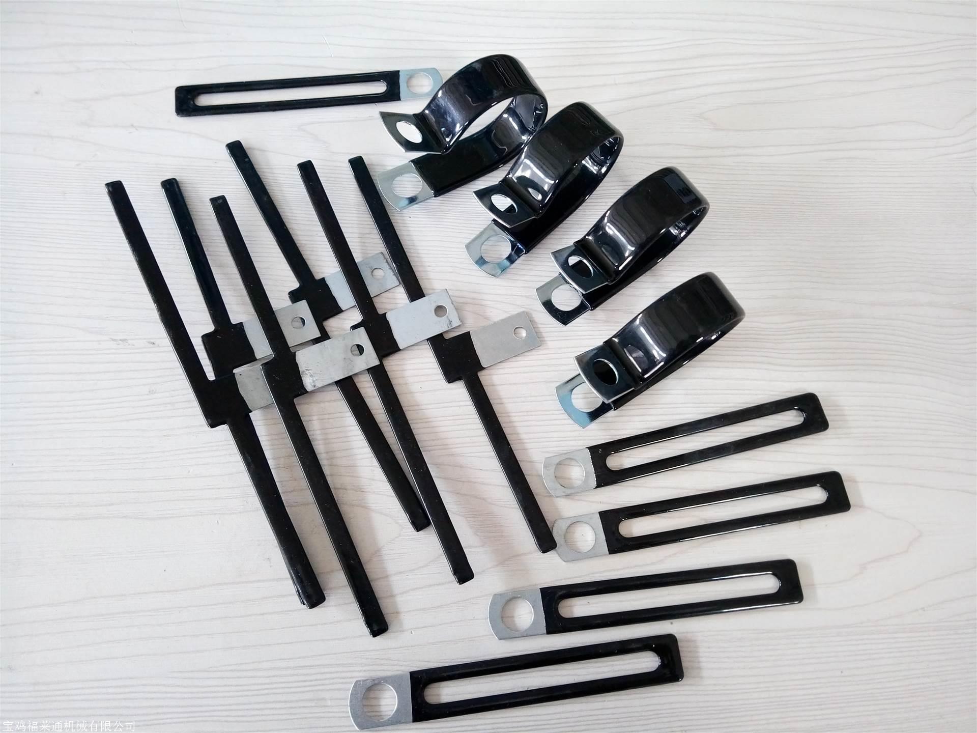 厂家直供攀枝花包胶线缆卡子Φ40mmpvc线管u型卡子din3016标准