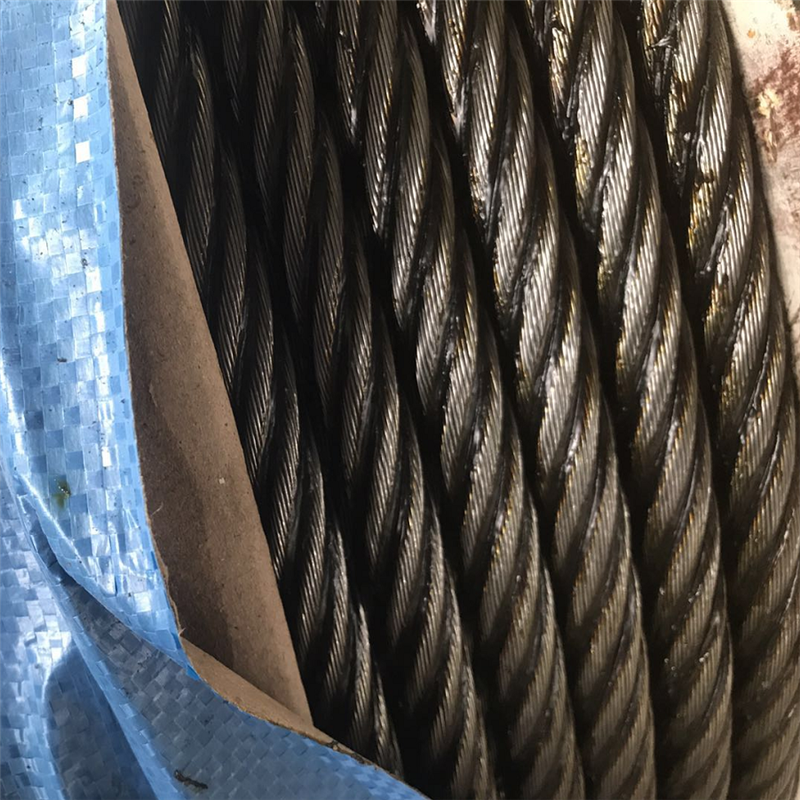 光面钢丝绳 6x37光面涂油 镀锌材质 不锈钢均有 规格齐全1000米条