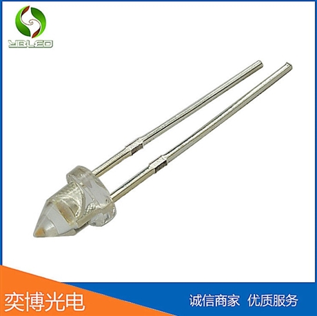 3mm尖頭暖黃光led燈珠 f3尖頭發(fā)光二極管尖頭燈珠