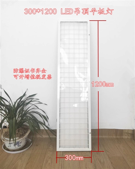  瓯胜朗LED防爆格栅面板灯300*1200 矿棉板铝扣板防爆平板灯