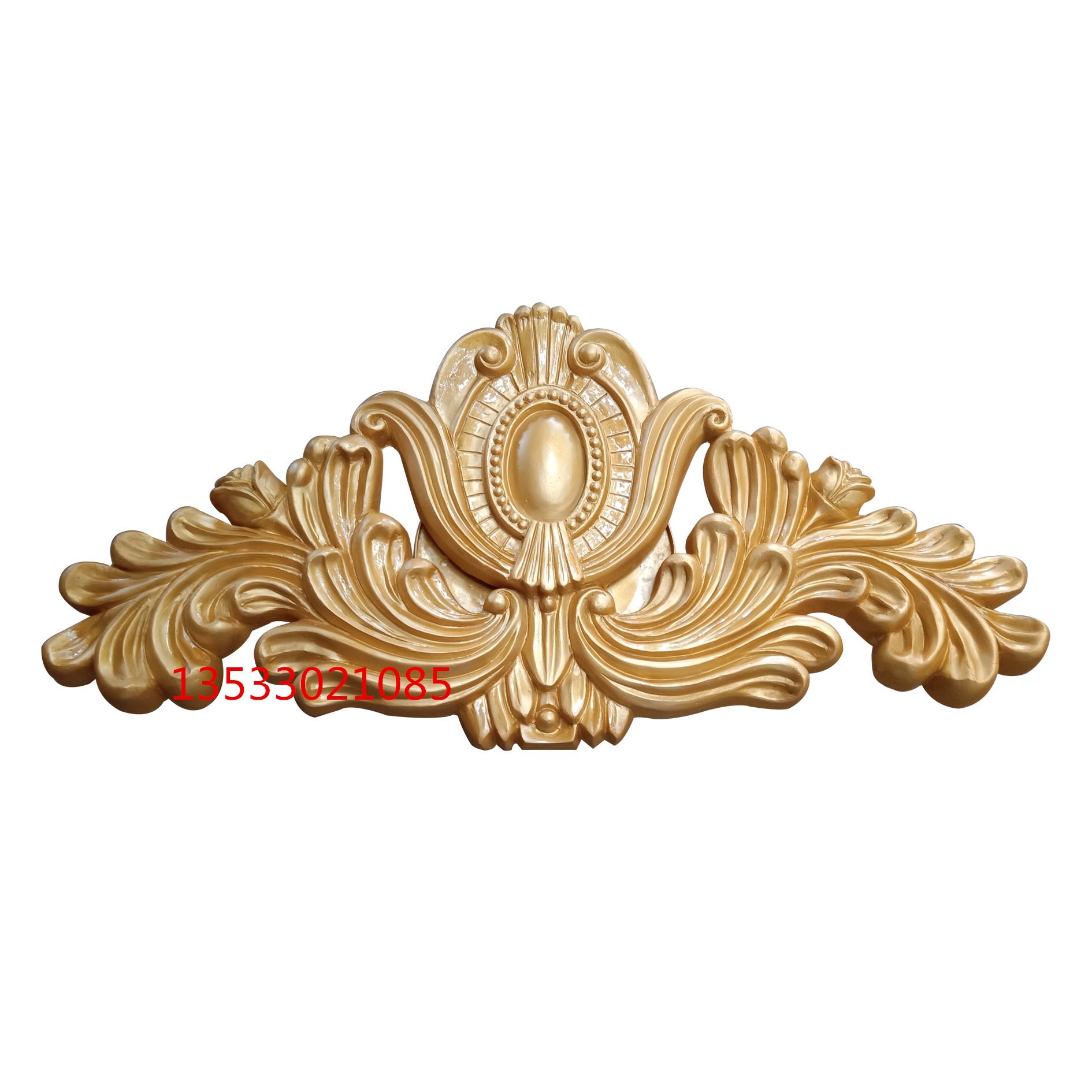 外墙门头三角花浮雕 别墅外墙装饰浮雕花 欧式门头花浮雕挂件