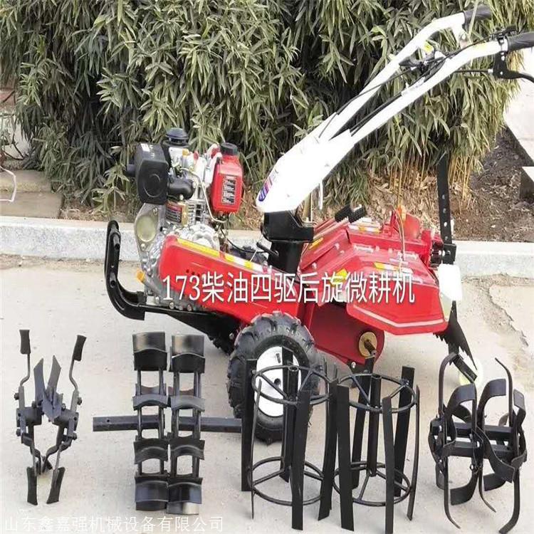 大葱培土机 手扶微耕机 开沟除草管理机