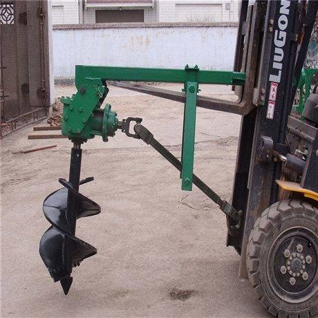  车载通电线杆挖坑机  打洞机 拖拉机带动挖坑机价格