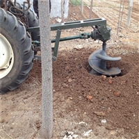  四轮拖拉机带挖坑机  树苗种植挖坑机 鑫嘉强机械