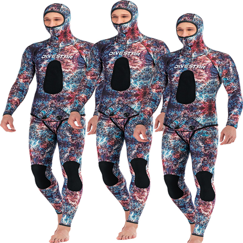 钛金属潜水服 游泳服 涉水服干式迷彩潜水服厂家