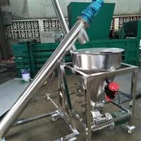  304不锈钢螺旋提升机 干粉上料机 绞龙面粉输送机视频